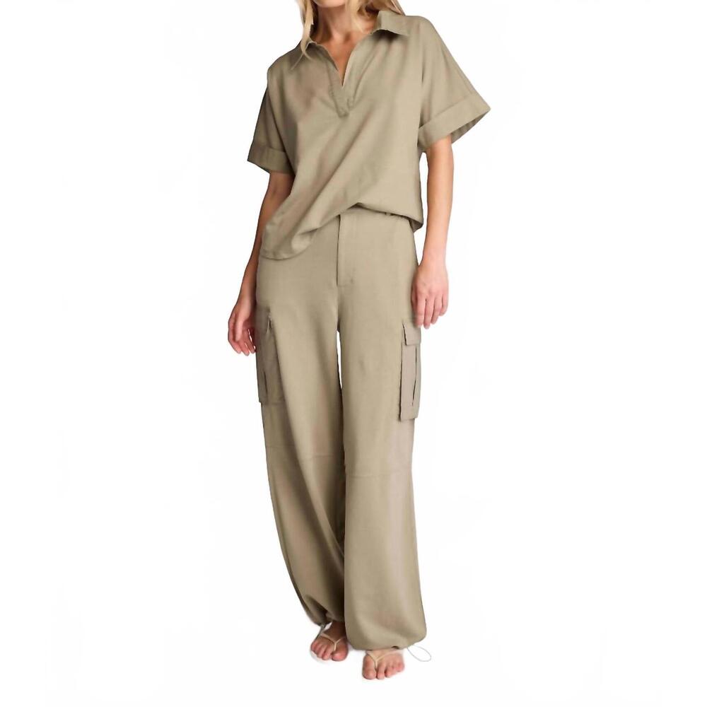 NEW SUNDAYS mali pants in vintage moss green